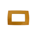 PLACCA SOFT METALLO 3 MODULI, GIALLO SAHARA - ABB SACE 2CSE0316SFZ