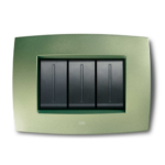 PLACCA SMART TECNOPOLIMERO 3 MODULI , VERDE LAGO - ABB SACE 2CSE0340SMP