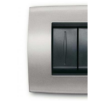 PLACCA SOFT METALLO 4 MODULI, GRIGIO ARGENTO - ABB SACE 2CSE0402SFZ