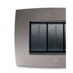 PLACCA SMART TECNOPOLIMERO 4 MODULI , GRIGIO PIETRA - ABB SACE 2CSE0407SMP