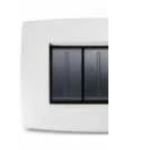 PLACCA SOFT METALLO 4 MODULI, BIANCO ANTARTIDE - ABB SACE 2CSE0411SFZ