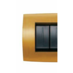 PLACCA SOFT METALLO 4 MODULI, GIALLO SAHARA - ABB SACE 2CSE0416SFZ