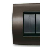 PLACCA SOFT METALLO 4 MODULI, MARRONE HAVANA - ABB SACE 2CSE0417SFZ