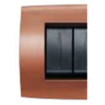 PLACCA SOFT METALLO 4 MODULI, ROSSO RAME - ABB SACE 2CSE0421SFZ