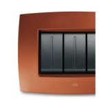 PLACCA SMART TECNOPOLIMERO 4 MODULI , ROSSO RAME - ABB SACE 2CSE0421SMP