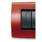 PLACCA SOFT METALLO 4 MODULI, ROSSO ARIZONA - ABB SACE 2CSE0423SFZ