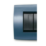 PLACCA SOFT METALLO 4 MODULI, BLU MEDITERRANEO - ABB SACE 2CSE0431SFZ