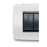 PLACCA SOFT METALLO 6 MODULI, BIANCO ANTARTIDE - ABB SACE 2CSE0611SFZ