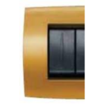 PLACCA SOFT METALLO 6 MODULI, GIALLO SAHARA - ABB SACE 2CSE0616SFZ