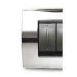 PLACCA SOFT METALLO 6 MODULI, CROMO LUCIDO - ABB SACE 2CSE0650SFZ