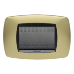 MODO PLACCA 3 POSTI OTTONE OPACO - MAS 39TC243