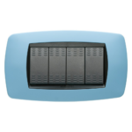 MODO PLACCA 4 POSTI AZZURRO SOFT - MAS 39TC724