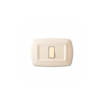 PLACCA TONDO' 1 MODULO AVORIO - ELETTROCANALI SERIE CIVILI ECL2591A