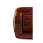 PLACCA TONDO' 2 MODULI LEGNO SCURO - ELETTROCANALI SERIE CIVILI ECL2592LS