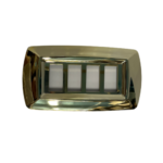 PLACCA TONDO' 4 MODULI ORO - ELETTROCANALI SERIE CIVILI ECL2594OR