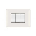 PLACCA MYLIFE Q 3 MODULI BIANCO - ELETTROCANALI SERIE CIVILI ECL2883WH