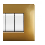 PLACCA MYLIFE Q 4 MODULI SABBIA ORO - ELETTROCANALI SERIE CIVILI ECL2884SO