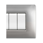 PLACCA MYLIFE Q 7 MODULI ALLUMINIO CHIARO - ELETTROCANALI SERIE CIVILI ECL2887AC