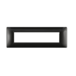 PLACCA MYLIFE Q 7 MODULI NERO - ELETTROCANALI SERIE CIVILI ECL2887N