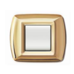 PLACCA MYLIFE 2 MODULI ORO - ELETTROCANALI SERIE CIVILI ECL2982OR