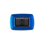 PLACCA MYLIFE 3 MODULI BLU - ELETTROCANALI SERIE CIVILI ECL2983BL