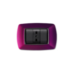 PLACCA MYLIFE 3 MODULI AMARANTO - ELETTROCANALI SERIE CIVILI ECL2983G-AM