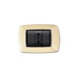 PLACCA MYLIFE 3 MODULI AVORIO - ELETTROCANALI SERIE CIVILI ECL2983G-A
