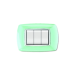 PLACCA MYLIFE 3 MODULI VERDE PASTELLO - ELETTROCANALI SERIE CIVILI ECL2983PG