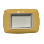 PLACCA MYLIFE 3 MODULI GIALLO PASTELLO - ELETTROCANALI SERIE CIVILI ECL2983PY