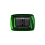 PLACCA MYLIFE 3 MODULI VERDE SCOZIA - ELETTROCANALI SERIE CIVILI ECL2983VS