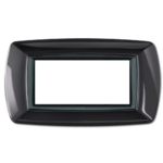 PLACCA MYLIFE 4 MODULI GRIGIO SCURO - ELETTROCANALI SERIE CIVILI ECL2984GS