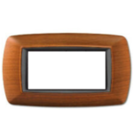 PLACCA MYLIFE 4 MODULI LEGNO CHIARO - ELETTROCANALI SERIE CIVILI ECL2984LC