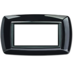 PLACCA MYLIFE 4 MODULI NERO - ELETTROCANALI SERIE CIVILI ECL2984N