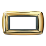 PLACCA MYLIFE 4 MODULI ORO - ELETTROCANALI SERIE CIVILI ECL2984OR