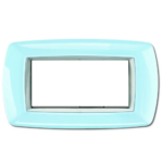 PLACCA MYLIFE 4 MODULI AZZURRO PASTELLO - ELETTROCANALI SERIE CIVILI ECL2984PA