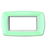 PLACCA MYLIFE 4 MODULI VERDE PASTELLO - ELETTROCANALI SERIE CIVILI ECL2984PG