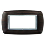 PLACCA MYLIFE 4 MODULI WENGE - ELETTROCANALI SERIE CIVILI ECL2984WG