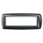 PLACCA MYLIFE 7 MODULI ALLUMINIO NOTTE - ELETTROCANALI SERIE CIVILI ECL2987AN