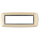PLACCA MYLIFE 7 MODULI AVORIO - ELETTROCANALI SERIE CIVILI ECL2987A