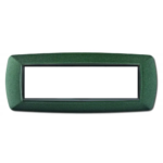 PLACCA MYLIFE 7 MODULI VULCANIZZATA VERDE NOTTE - ELETTROCANALI SERIE CIVILI ECL2987V-VN