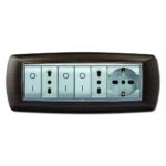 PLACCA MYLIFE 7 MODULI WENGE - ELETTROCANALI SERIE CIVILI ECL2987WG
