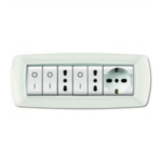 PLACCA MYLIFE 7 MODULI BIANCO - ELETTROCANALI SERIE CIVILI ECL2987WH