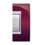 PLACCA NEWPRESTIGE 3 MODULI AMARANTO - ELETTROCANALI SERIE CIVILI ECL3083AM