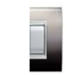 PLACCA NEWPRESTIGE 3 MODULI METAL BLACK SATINATO - ELETTROCANALI SERIE CIVILI ECL3083MBS