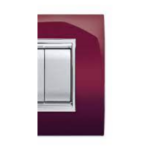 PLACCA NEWPRESTIGE 4 MODULI AMARANTO - ELETTROCANALI SERIE CIVILI ECL3084AM