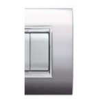 PLACCA NEWPRESTIGE 4 MODULI CROMO SATINATO - ELETTROCANALI SERIE CIVILI ECL3084CRS