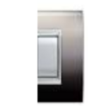 PLACCA NEWPRESTIGE 4 MODULI METALBLACK SATINATO - ELETTROCANALI SERIE CIVILI ECL3084MBS