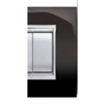 PLACCA NEWPRESTIGE 4 MODULI NERO - ELETTROCANALI SERIE CIVILI ECL3084N
