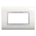 PLACCA NEWPRESTIGE 4 MODULI BIANCO - ELETTROCANALI SERIE CIVILI ECL3084WH