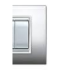 PLACCA NEWPRESTIGE 7 MODULI ALLUMINIO CHIARO - ELETTROCANALI SERIE CIVILI ECL3087AC